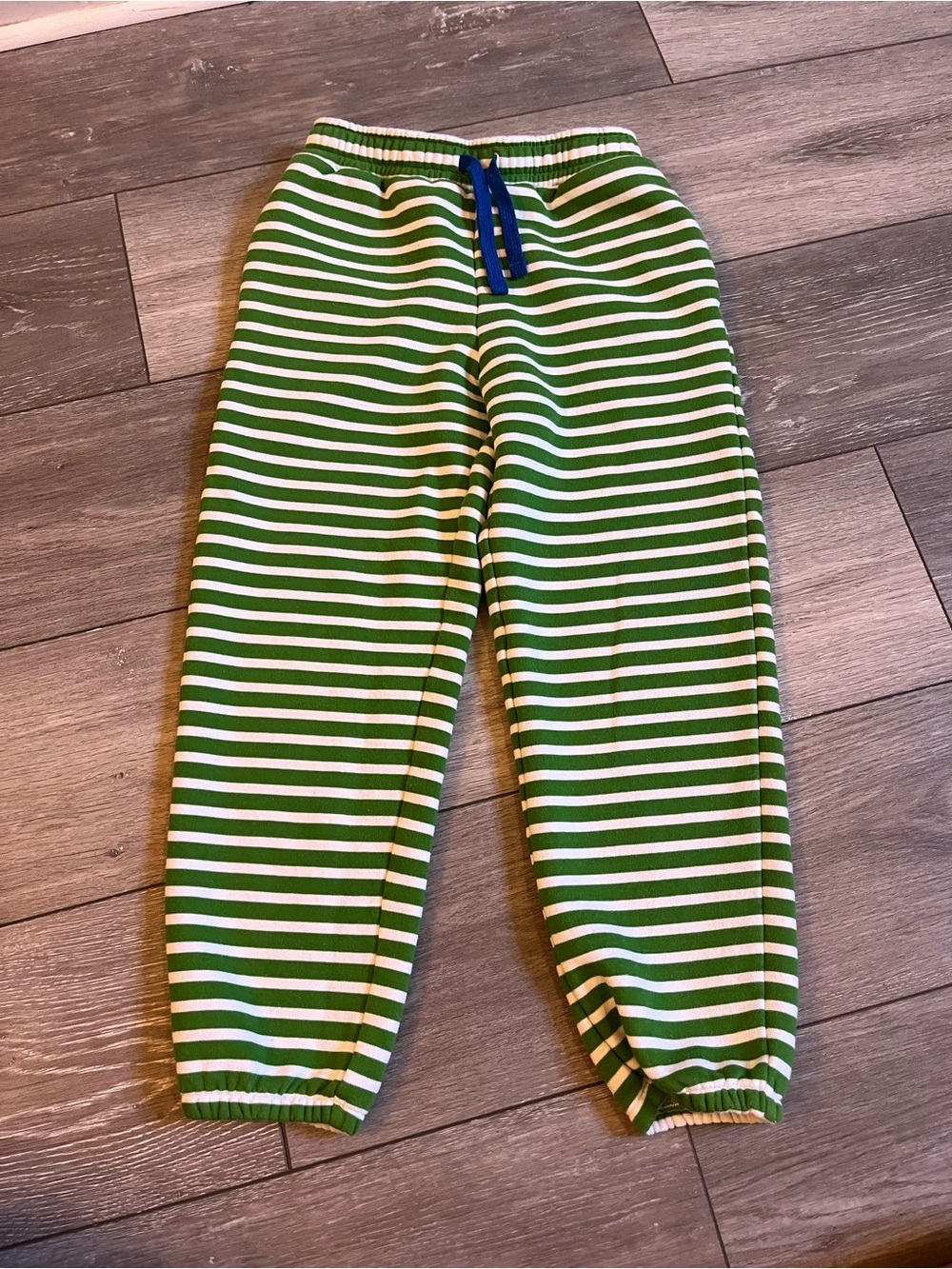 Kate Spade New York x Target Collab Kids Unisex Plush Joggers Green Stripe S